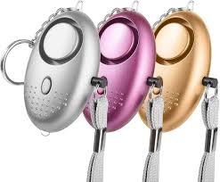 Osobisty Alarm Binky z Latarką LED - Mini Brelok Bezpieczeństwa