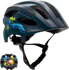 Dziecięcy Kask Rowerowy z Lampką LED - Rozmiar 54-58